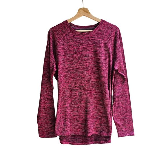 ClimateRight By Cuddl Duds Womens Fuchsia Stripe Long Sleeve Top Size XL - Picture 1 of 10